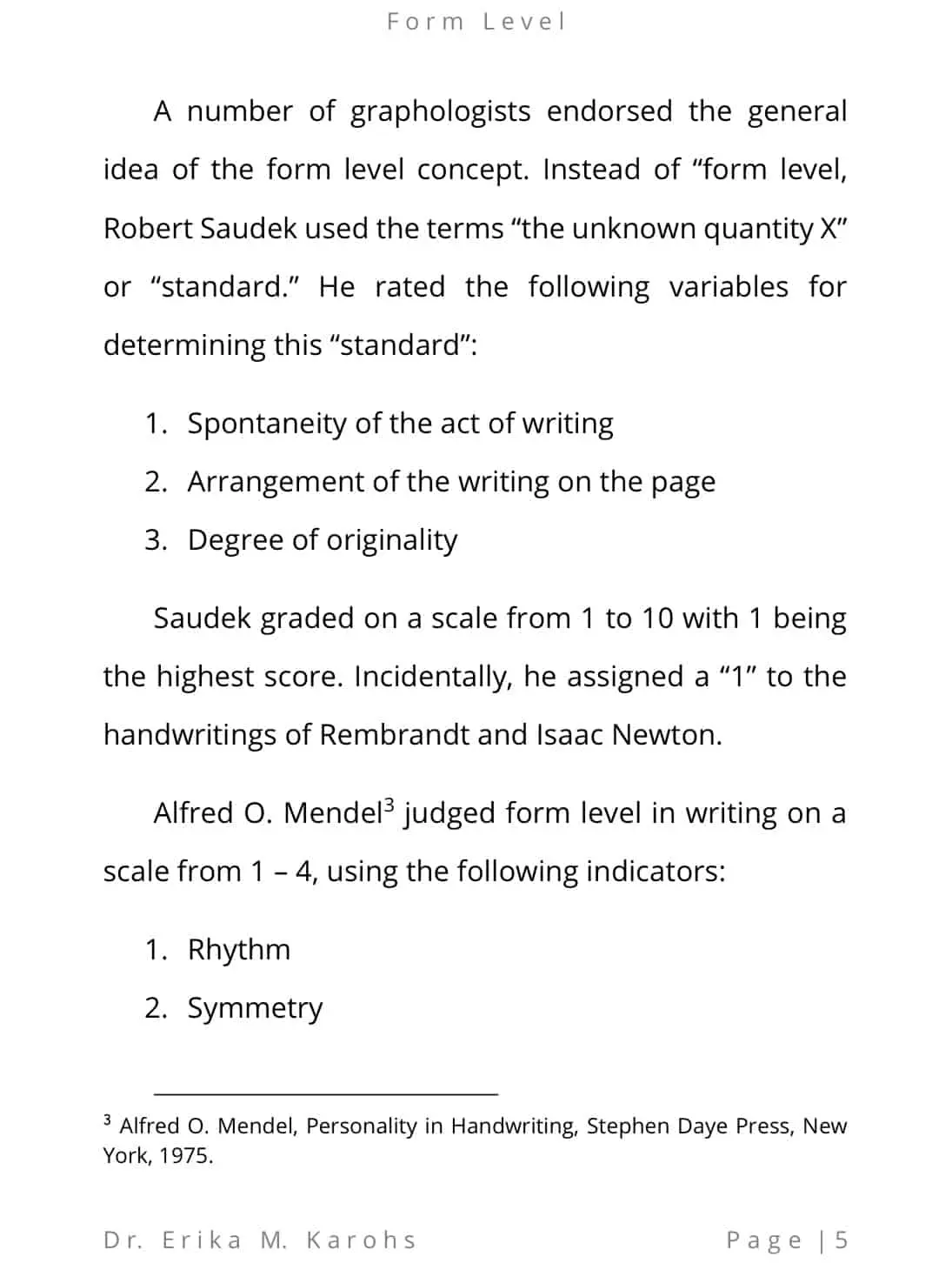Form Level in Handwriting - Image 2