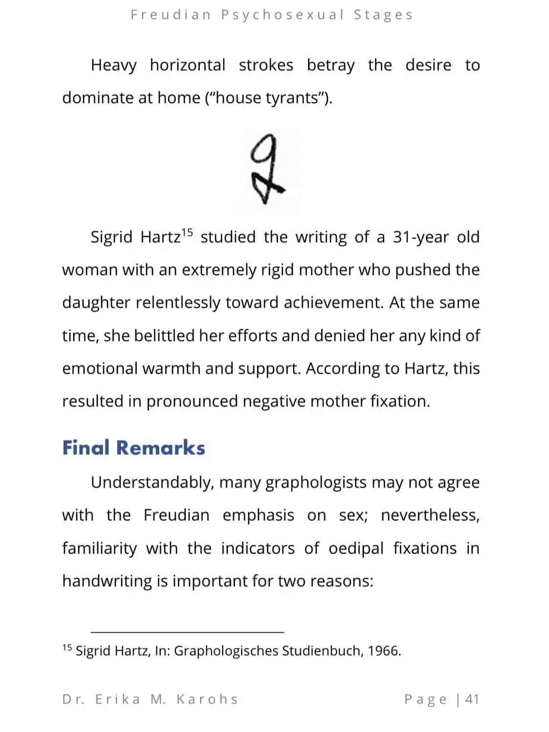Freudian Psychosexual Stages, Oedipus Complex in Handwriting - Image 3