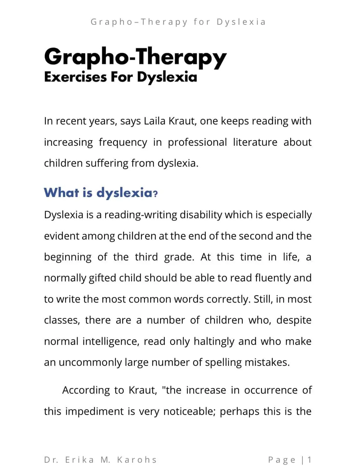 Grapho-therapy Excercises for Dyslexia - Image 2