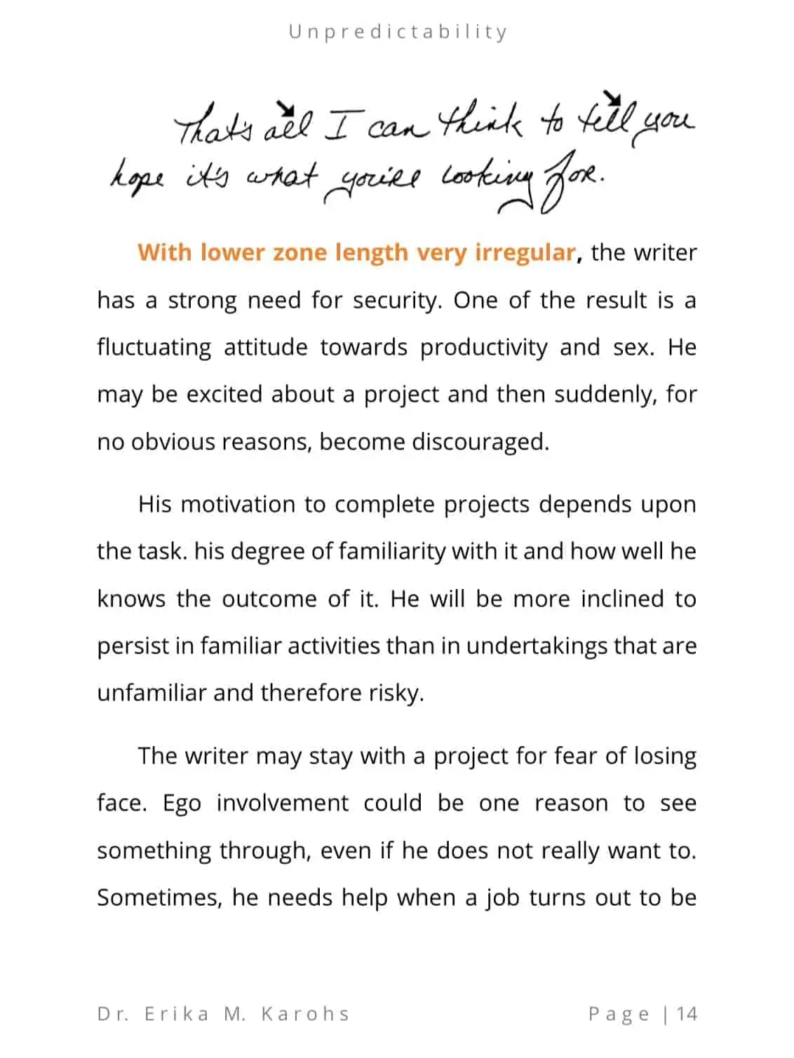 Unpredictability as seen in Handwriting - Image 3